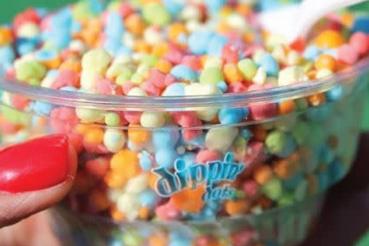 Get DippinDots Ice Cream in a cup